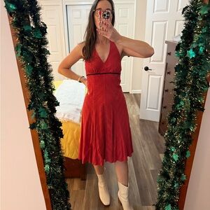 Red Halter Dress